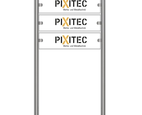 PIXITEC | Firmenschilder | weiß | 3 Schilder weiß