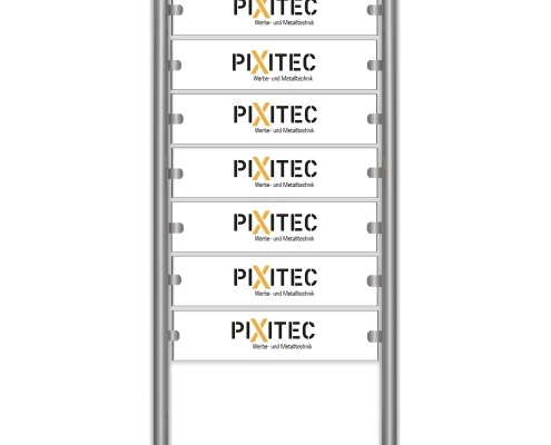PIXITEC | Firmenschilder | weiß | 7 Schilder